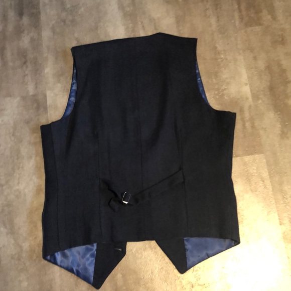 Navy tweed vest - Picture 2 of 2